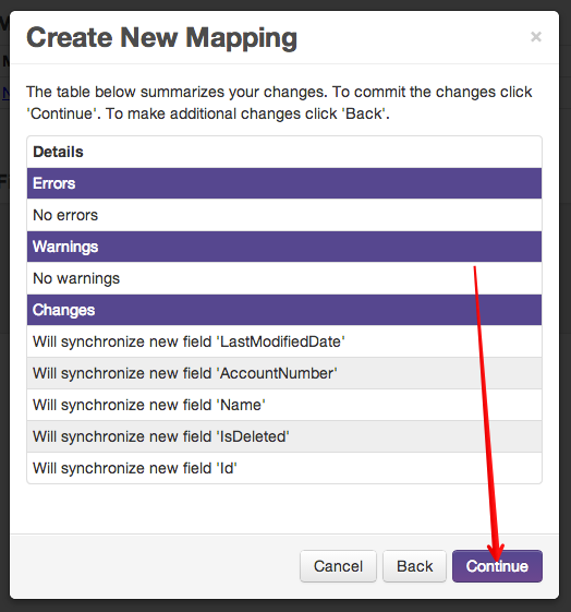 Create New Mapping